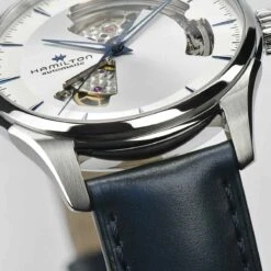 Hamilton Jazzmaster Open Heart Auto 40 Mm- H32675650 -Accessoires De Mode ori hamilton jazzmaster open heart auto 40 mm h32675650 41580 60371