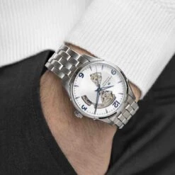 Hamilton Jazzmaster Open Heart Auto 42 Mm- H32705152 -Accessoires De Mode ori hamilton jazzmaster open heart auto 42 mm h32705152 38334 52597