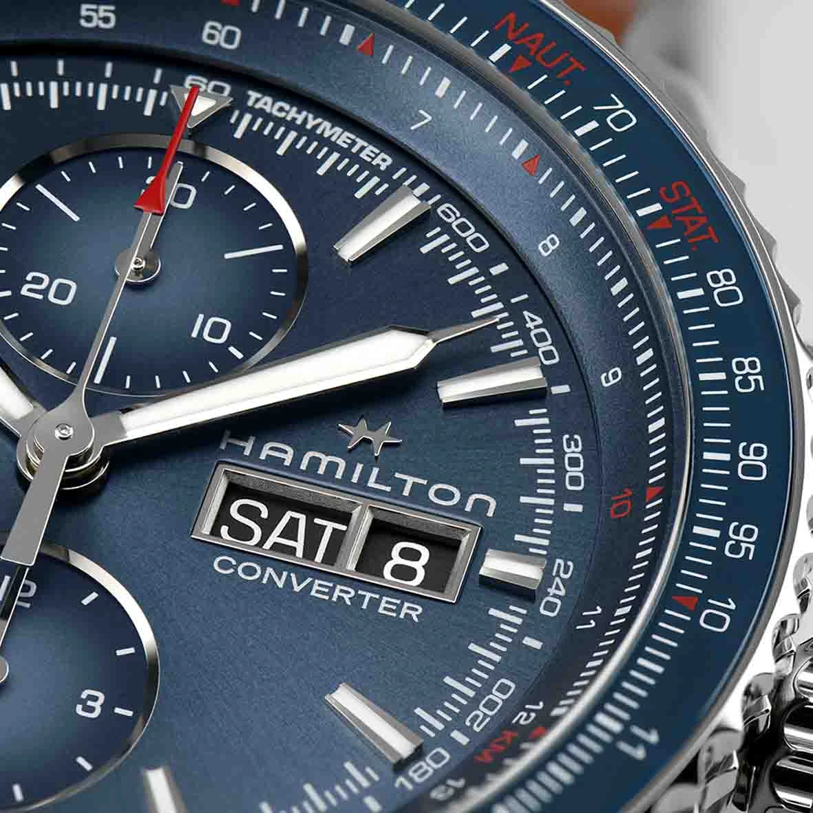 Hamilton Khaki Aviation Converter Auto Chrono 44 Mm- H76746540 5 Hamilton Khaki Aviation Converter Auto Chrono 44 Mm- H76746540 – Image 3