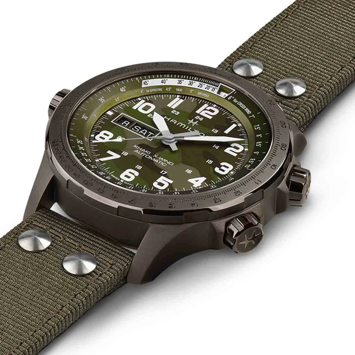 Hamilton Khaki Aviation X-Wind Auto Chrono 45 Mm- H77775960 6 Hamilton Khaki Aviation X-Wind Auto Chrono 45 Mm- H77775960 – Image 4