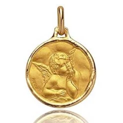 Médaille Ange Augis Or Jaune 16 Mm Elsa J5026X0000