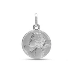 Médaille Ange Or Blanc 12 Mm Cassiopée - 9K20858G