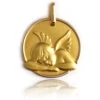 Médaille Ange Or Jaune 17 Mm Daphnée - XR1383 -Accessoires De Mode ori medaille ange or jaune 17 mm daphnee xr1383 lucas lucor 7032