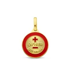 Médaille D'Amour - La Charmante - Carmin Augis Or Jaune 12 Mm Arwen - J10799X000