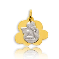 Médaille Nuage Ange 2 Ors Allissa - 662007