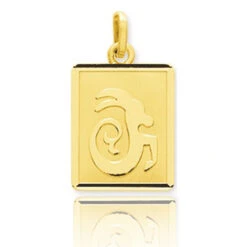 Médaille Pendentif Zodiac Capricorne Or Jaune Debora