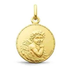 Médaille Songe D'Ange Or Jaune 18 Mm Tara J10100X000