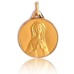 Médaille Vierge Or Jaune 19 Mm Mélanie -XR3272