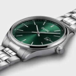 Montre Cluse Anthéor Watch Steel Green, Silver Colour - - CW20902 -Accessoires De Mode ori montre cluse antheor watch steel green silver colour cw20902 48138 71562