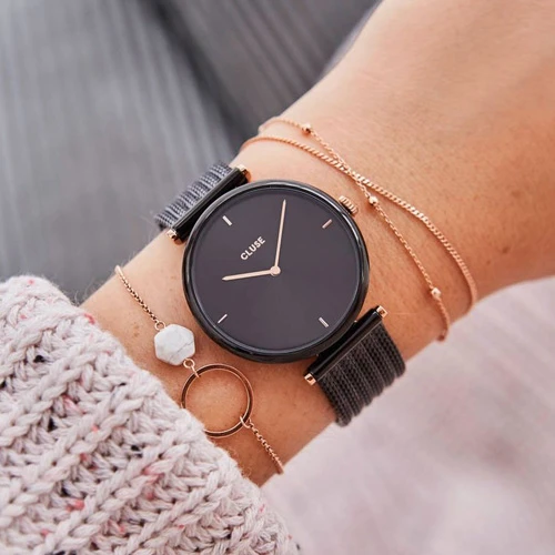 Montre Cluse Cluse Triomphe Mesh Black/Black - 33 Mm - CW0101208004 4 Montre Cluse Cluse Triomphe Mesh Black/Black - 33 Mm - CW0101208004 – Image 2