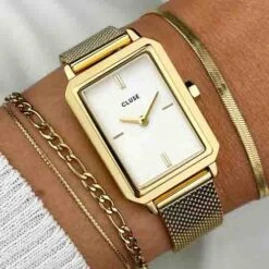 Montre Cluse Fluette Mesh White - Silver Color - - CW11508 -Accessoires De Mode ori montre cluse fluette mesh white silver color cw11508 45002 66906