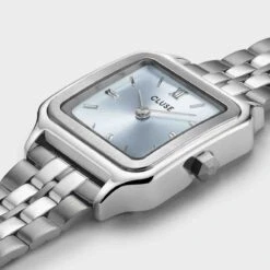 Montre Cluse Gracieuse Petite Watch Steel, Light Blue, Silver Colour - - CW11806 -Accessoires De Mode ori montre cluse gracieuse petite watch steel light blue silver colour cw11806 46333 69197