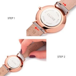 Montre Cluse Minuit Mesh Rose Gold/Black - 33 Mm - CW0101203003 -Accessoires De Mode ori montre cluse minuit mesh rose gold black 33 mm cw0101203003 30360 36006