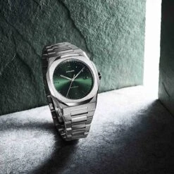 Montre D1 Milano - Homme Automatique- Cadran Vert- 41.5 Mm - Acier Inoxydable - ATBJ12 -Accessoires De Mode ori montre d1 milano homme automatique cadran vert 41 5 mm acier inoxydable atbj12 40799 56971