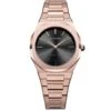 Montre D1 Milano Rose Night Ultra Thin 34 - Femme Quartz- Cadran Noir- 40 Mm - Acier Et PVD Rose - UTBL06 -Accessoires De Mode ori montre d1 milano rose night ultra thin 34 femme quartz cadran noir 40 mm acier et pvd rose utbl06 35974