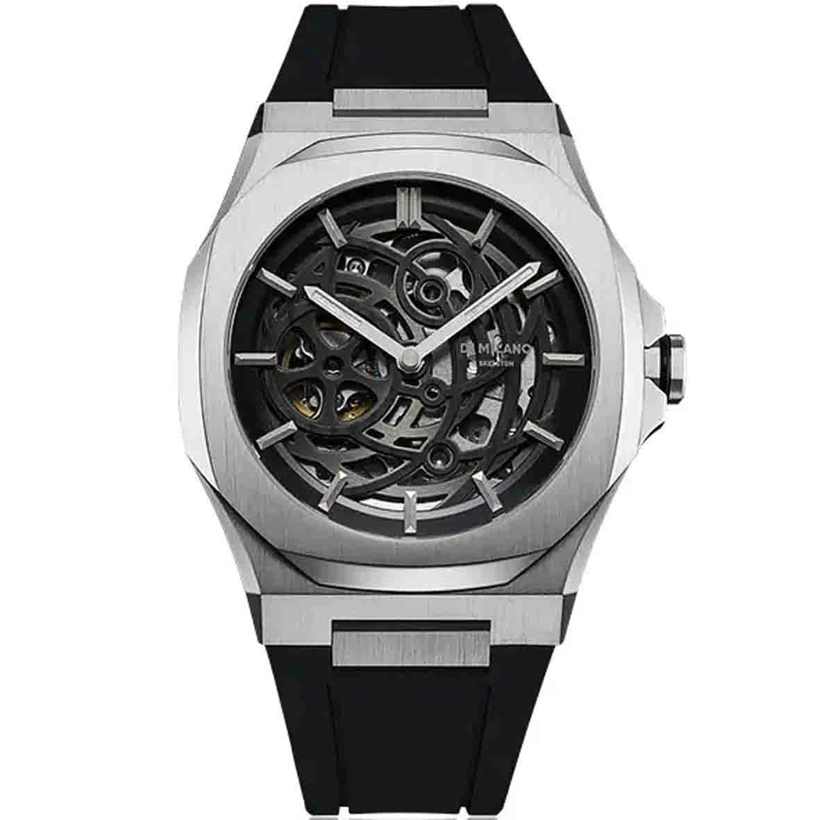 Montre D1 Milano Skeleton - Homme Automatique- Cadran - 41.5 Mm - Acier Inoxydable - SKRJ10 3 Montre D1 Milano Skeleton - Homme Automatique- Cadran - 41.5 Mm - Acier Inoxydable - SKRJ10