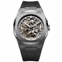 Montre D1 Milano Skeleton - Homme Automatique- Cadran Anthracite- 41.5 Mm - Acier Et PVD - SKRJ02