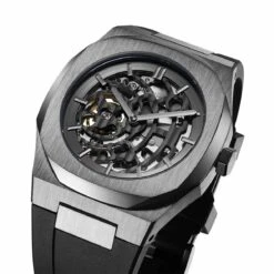 Montre D1 Milano Skeleton - Homme Automatique- Cadran Anthracite- 41.5 Mm - Acier Et PVD - SKRJ02 -Accessoires De Mode ori montre d1 milano skeleton homme automatique cadran anthracite 41 5 mm acier et pvd skrj02 32092 38601