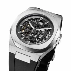 Montre D1 Milano Skeleton - Homme Automatique- Cadran Anthracite- 41.5 Mm - Acier Inoxydable - SKRJ01 -Accessoires De Mode ori montre d1 milano skeleton homme automatique cadran anthracite 41 5 mm acier inoxydable skrj01 32093 38608