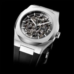 Montre D1 Milano Skeleton - Homme Automatique- Cadran Anthracite- 41.5 Mm - Acier Inoxydable - SKRJ01 -Accessoires De Mode ori montre d1 milano skeleton homme automatique cadran anthracite 41 5 mm acier inoxydable skrj01 32093 38610