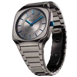 Montre D1 Milano Square - Homme Quartz- Cadran Gris Foncé- - Titane Et PVD - SQBJ02 -Accessoires De Mode ori montre d1 milano square homme quartz cadran gris fonce titane et pvd sqbj02 45051 67037