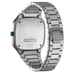 Montre D1 Milano Square Silver - Homme Quartz- Cadran Gris- - Acier Inoxydable - SQBJ01 -Accessoires De Mode ori montre d1 milano square silver homme quartz cadran gris acier inoxydable sqbj01 45050 67031