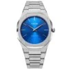 Montre D1 Milano Ultra Thin GEO - Homme Quartz- Cadran Bleu- 40 Mm - Acier Inoxydable - UTBJ09 -Accessoires De Mode ori montre d1 milano ultra thin geo homme quartz cadran bleu 40 mm acier inoxydable utbj09 44080