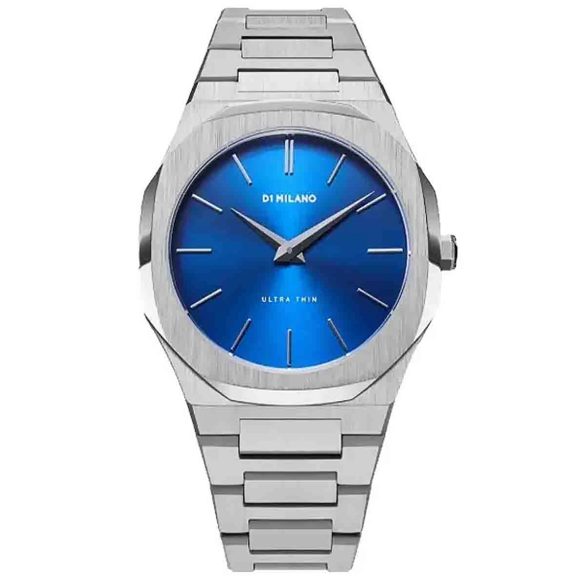 Montre D1 Milano Ultra Thin GEO - Homme Quartz- Cadran Bleu- 40 Mm - Acier Inoxydable - UTBJ09 3 Montre D1 Milano Ultra Thin GEO - Homme Quartz- Cadran Bleu- 40 Mm - Acier Inoxydable - UTBJ09