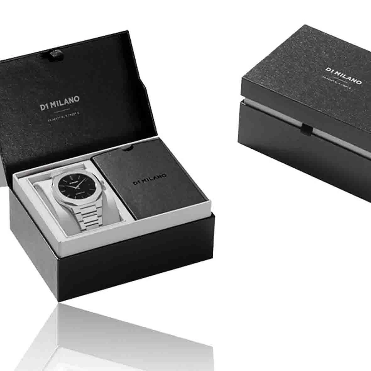 Montre D1 Milano Ultra Thin GEO - Homme Quartz- Cadran Bleu- 40 Mm - Acier Inoxydable - UTBJ09 7 Montre D1 Milano Ultra Thin GEO - Homme Quartz- Cadran Bleu- 40 Mm - Acier Inoxydable - UTBJ09 – Image 5