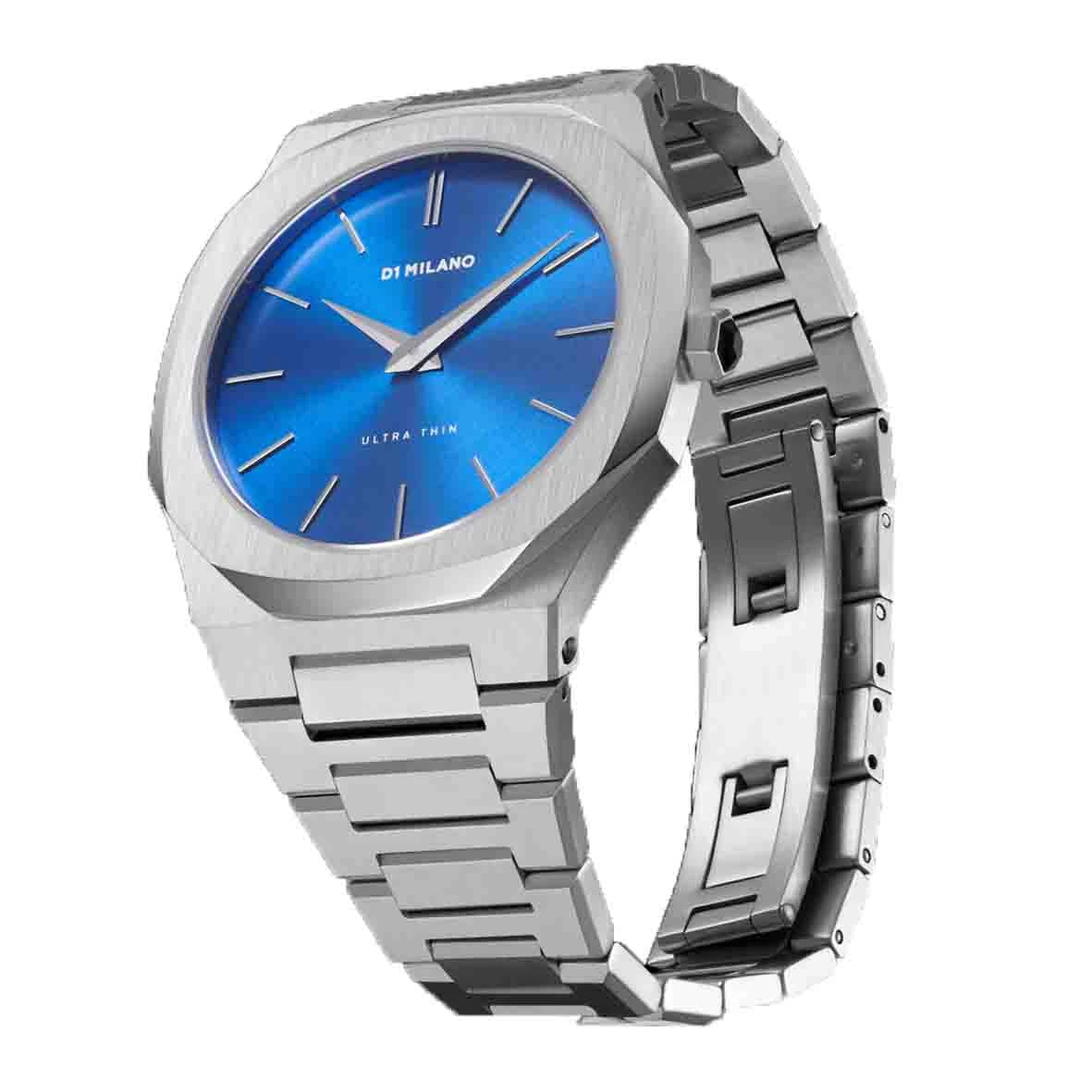 Montre D1 Milano Ultra Thin GEO - Homme Quartz- Cadran Bleu- 40 Mm - Acier Inoxydable - UTBJ09 5 Montre D1 Milano Ultra Thin GEO - Homme Quartz- Cadran Bleu- 40 Mm - Acier Inoxydable - UTBJ09 – Image 3