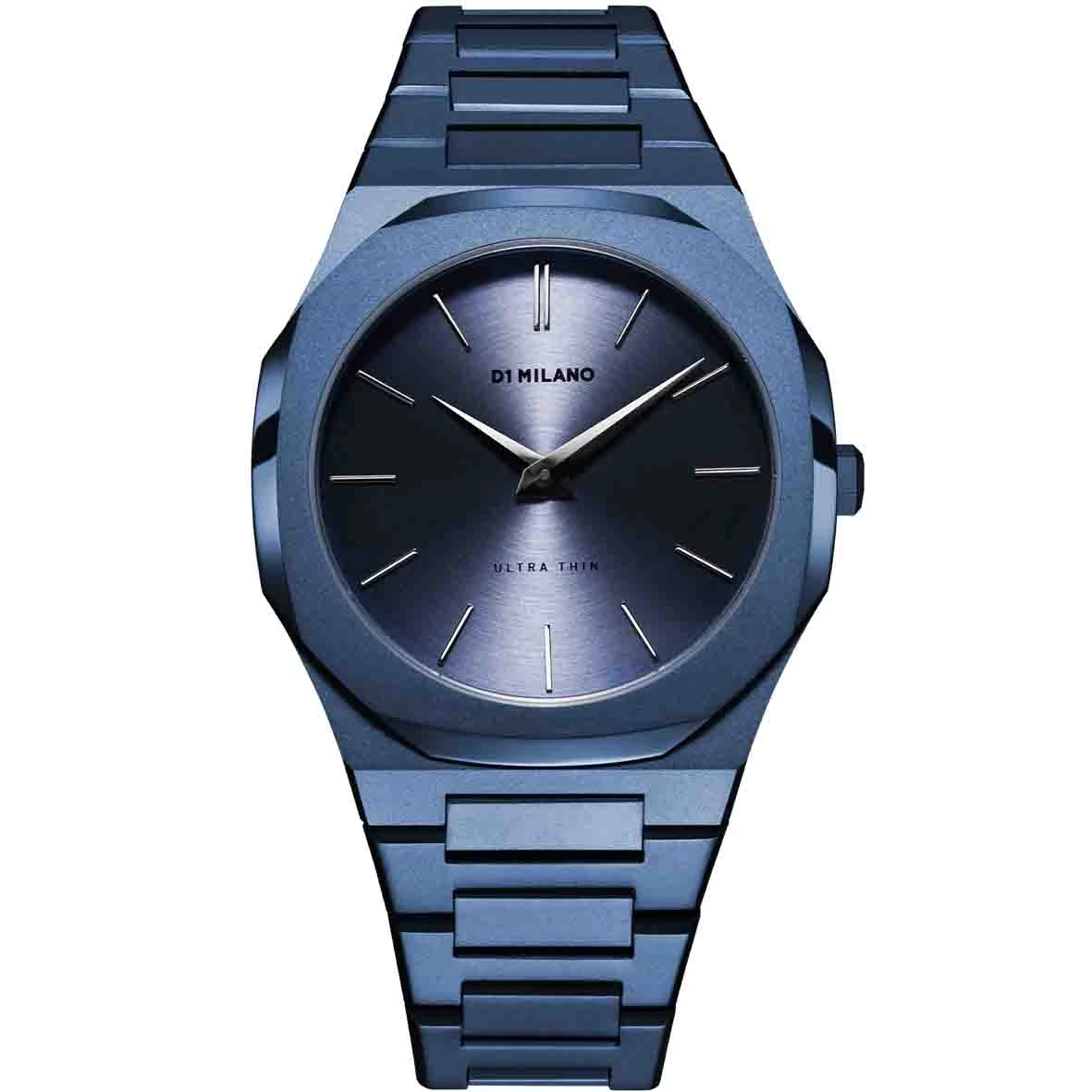 Montre D1 Milano Ultra Thin Monochrome Midnight - Homme Quartz- Cadran Bleu- 40 Mm - Acier Et PVD - UTBJ21 3 Montre D1 Milano Ultra Thin Monochrome Midnight - Homme Quartz- Cadran Bleu- 40 Mm - Acier Et PVD - UTBJ21