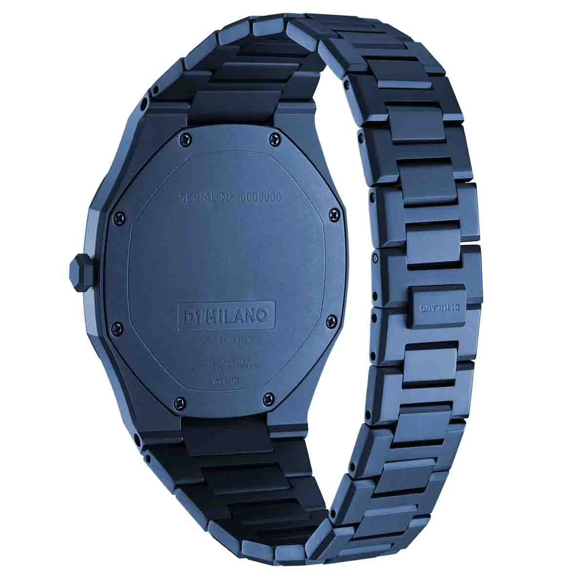 Montre D1 Milano Ultra Thin Monochrome Midnight - Homme Quartz- Cadran Bleu- 40 Mm - Acier Et PVD - UTBJ21 6 Montre D1 Milano Ultra Thin Monochrome Midnight - Homme Quartz- Cadran Bleu- 40 Mm - Acier Et PVD - UTBJ21 – Image 4