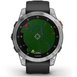 Montre Garmin Epix Acier, Silver Avec Bracelet Silicone Gris 47 Mm- 010-02582-01 -Accessoires De Mode ori montre garmin epix acier silver avec bracelet silicone gris 47 mm 010 02582 01 40689 56611