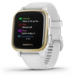 Montre Garmin Venu SQ - White / Light Gold - 010-02427-11 -Accessoires De Mode ori montre garmin venu sq white light gold 010 02427 11 37426 49975