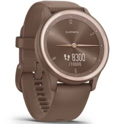 Montre Garmin Vivomove Sport Peach Gold - Bracelet Chocolat 40 Mm- 010-02566-02 -Accessoires De Mode ori montre garmin vivomove sport peach gold bracelet chocolat 40 mm 010 02566 02 40653 56482