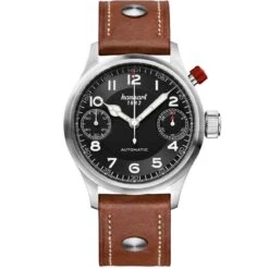 Montre Hanhart Pioneer Monoscope Automatique Diamètre 45 Mm- 732.210-0210
