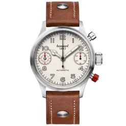 Montre Hanhart Pioneer TwinDicator Automatique Diamètre 45 Mm- 730.200-0210