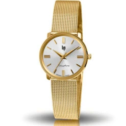 Montre Lip Dauphine 671474- Femme - Cadran Argent- 29 Mm - Acier Et PVD Doré
