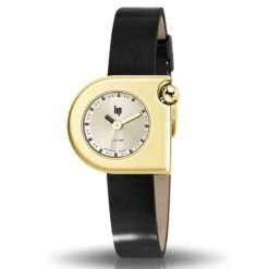 Montre Lip Mach 2000 Mini - - Cadran Doré- 30 X 28 Mm - Acier PVD Doré -671169