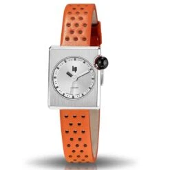 Montre Lip Mach 2000 Mini Square - - Cadran Argent- 30 X 28 Mm - Acier -671192