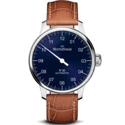 Montre MeisterSinger N 03 Auto - Ponçage Solaire Bleu 43 Mm- AM908