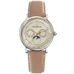 Montre Michel Herbelin Inspiration Quartz Cadran Ivoire Bracelet Cuir - 12747/AP17TR