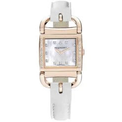 Montre Pequignet Attellage Quartz - Cadran Nacre Blanc - Bracelet Blanc Mat - 5896509CD-CBM