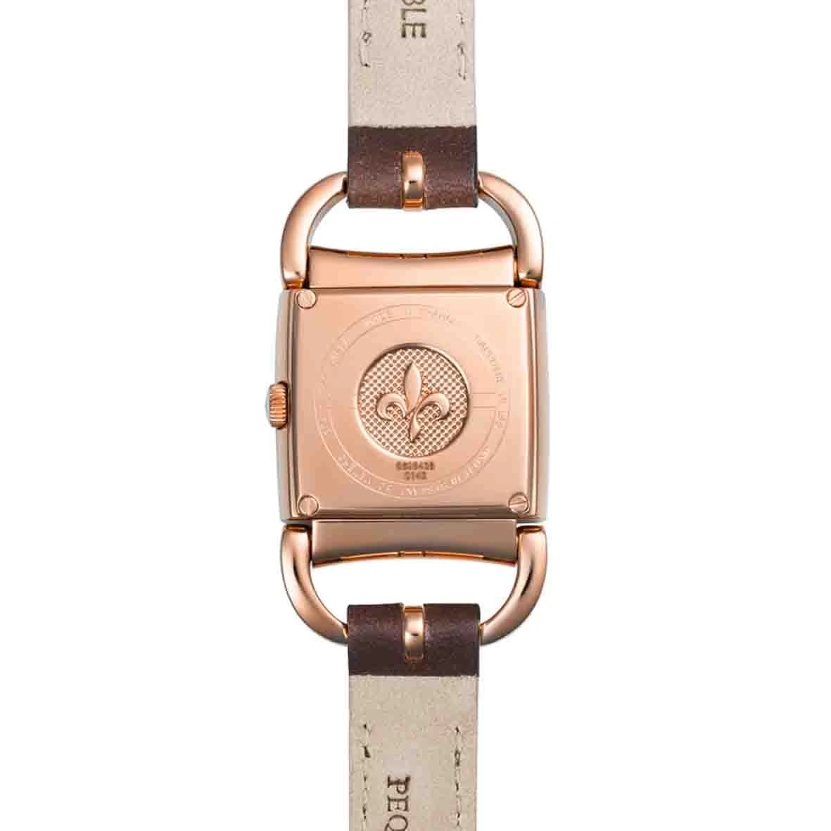 Montre Pequignet Attellage Quartz - Cadran Nacre Blanc - Bracelet Marron Foncé - 5896508CD-DTC 5 Montre Pequignet Attellage Quartz - Cadran Nacre Blanc - Bracelet Marron Foncé - 5896508CD-DTC – Image 3