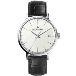 Montre Pequignet Manufacture Attitude Automatique Cadran Argent - 9060313-AN
