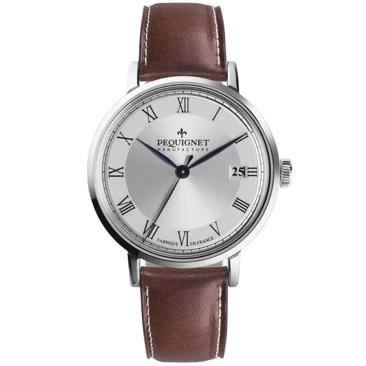 Montre Pequignet Manufacture Attitude Automatique Cadran Gris - 9060333-CM 3 Montre Pequignet Manufacture Attitude Automatique Cadran Gris - 9060333-CM