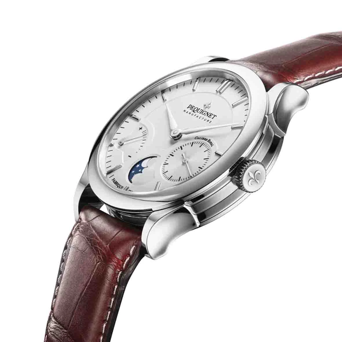 Montre Pequignet Royale Paris Automatique Cadran Blanc - 9007333 4 Montre Pequignet Royale Paris Automatique Cadran Blanc - 9007333 – Image 2