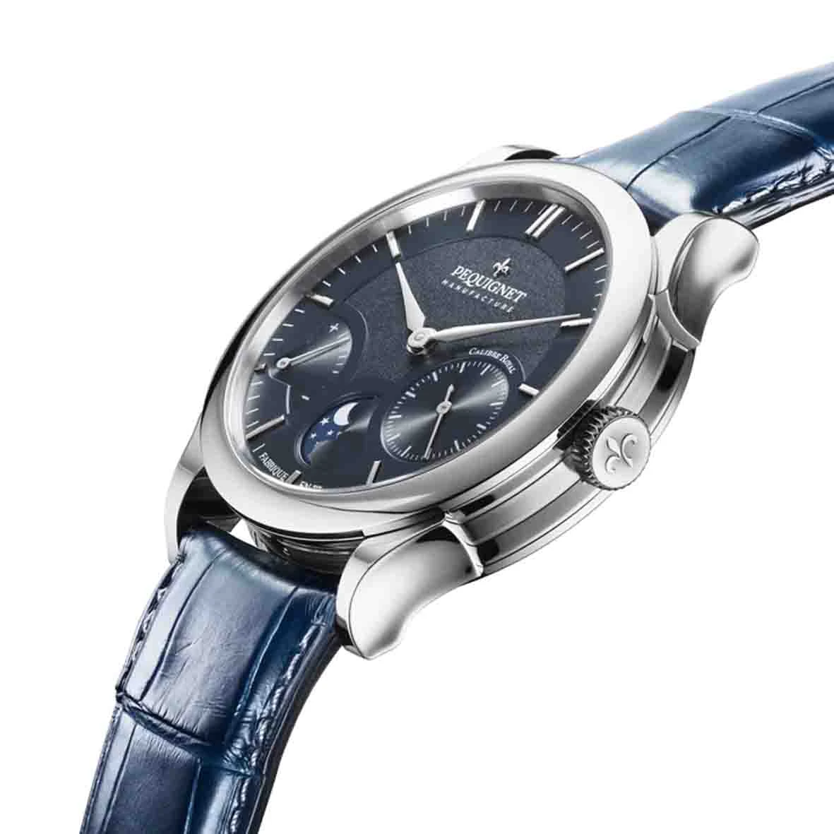 Montre Pequignet Royale Paris Automatique Cadran Bleu - 9007373 4 Montre Pequignet Royale Paris Automatique Cadran Bleu - 9007373 – Image 2