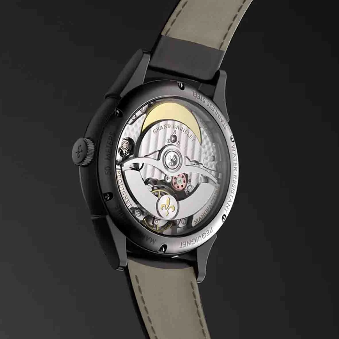 Montre Pequignet Royale Saphir - Cadran Noir Parélie Automatique Cadran Noir - 9010853 4 Montre Pequignet Royale Saphir - Cadran Noir Parélie Automatique Cadran Noir - 9010853 – Image 2