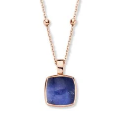 Pendentif Cristal De Roche Sur Sodalite - One More - Pantelleria - 052797NS